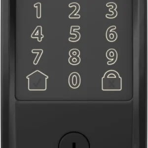 Schlage Encode Smart Wi-Fi Deadbolt Lock with Touchscreen Keypad, Keyless Front Door Entry, App Control, Alexa, Google Home and Airbnb Compatible, Matte Black, BE489WB CEN 622 view 4