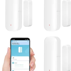 Smart WiFi Door Sensor: Wireless Window Sensor with App Notification Alert, Tuya Door Open Contact Sensor for Home Security, No Hub Required, Compatible with Alexa Google Assistant