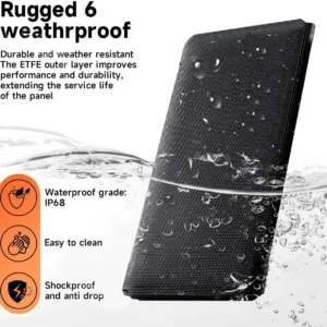 SOKIOVOLA 100W Portable Solar Panel MC-4 Foldable Solar Panel Charger Kits 18V IP68 Waterproof Lightweight and Compact for Small Power Station RV Travel Outdoor Activities view 7