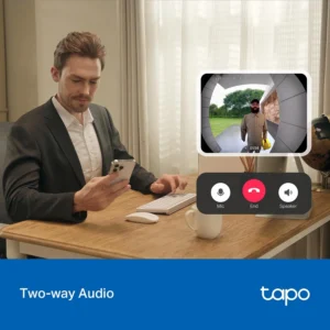 Tapo 2K Wireless Smart Video Doorbell - 160° Ultra-Wide View, Person Detection, 2-Way Talk, Ring Call, Night Vision, Subscription-Free Local Storage or Optional Cloud, D205 view 7