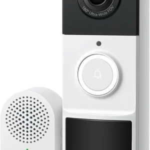 Tapo 2K Wireless Smart Video Doorbell with Chime - 160° Ultra-Wide View,Person Detection, Ring Call, 2-Way Audio, Subscription-Free Local Storage/Optional Cloud, Motion Only Alert, D210 view 1
