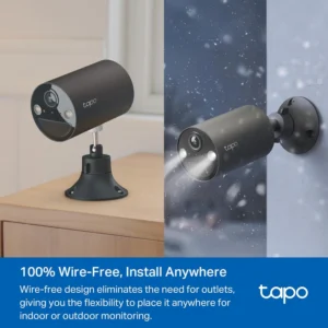 Tapo by TP-Link Wireless Outdoor Security Camera, 1080P, Up to 180 Days Battery Life, Free Person Detection, SD/Cloud Storage, Spotlight Color Night Vision, Alarm, No Hub Needed, Black, C403 view 3