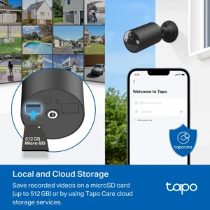 Tapo by TP-Link Wireless Outdoor Security Camera, 1080P, Up to 180 Days Battery Life, Free Person Detection, SD/Cloud Storage, Spotlight Color Night Vision, Alarm, No Hub Needed, Black, C403 view 7