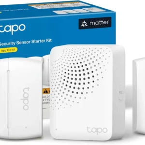 Tapo Door Sensor Starter KIT, Matter Compatible, 3X Smart Door Window Contact Sensor and 1x Smart Hub with Built-in Chime, Smart Automation, Real-Time Notification, T31 KIT view 1
