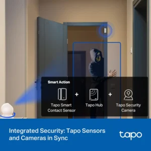 Tapo Door Sensor Starter KIT, Matter Compatible, 3X Smart Door Window Contact Sensor and 1x Smart Hub with Built-in Chime, Smart Automation, Real-Time Notification, T31 KIT view 5