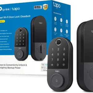 Tapo Smart Wi-Fi Door Lock, Deadbolt | Keyless Entry, Fingerprint Recognition, Touchscreen Keypad & in-App Monitoring with Scheduled Access|1-Year Rechargeable Battery | BHMA Grade 2 | DL110 view 1
