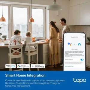 Tapo Smart Wi-Fi Door Lock, Deadbolt | Keyless Entry, Fingerprint Recognition, Touchscreen Keypad & in-App Monitoring with Scheduled Access|1-Year Rechargeable Battery | BHMA Grade 2 | DL110 view 5