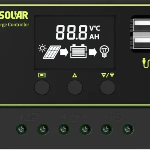 Topsolar Solar Panel Kit 100 Watt 12 Volt Monocrystalline Off Grid System for Homes RV Boat + 30A 12V/24V Solar Charge Controller +Solar Cables + Z-Bracket for Mounting view 7