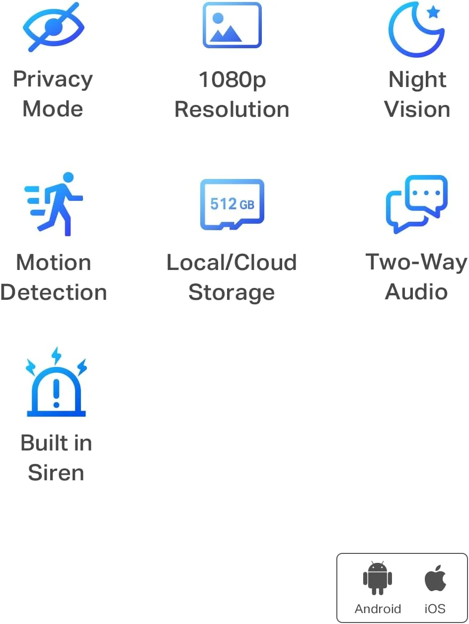 Smart motion detection and instant app notifications