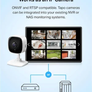 TP-Link Tapo 1080P Indoor Security Camera for Baby Monitor, Dog Camera w/Motion Detection, 2-Way Audio Siren, Night Vision, Cloud & SD Card Storage, Works w/Alexa & Google Home (Tapo C100) view 6
