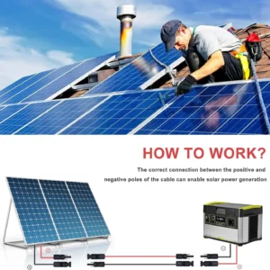 Twin Wire 30FT Solar Extension Cable - 10AWG (6mm²) Solar Panel Connector, with 6 Pairs-IP67-Male/Female Solar connectors for Outdoor Automotive RV Boat Marine Solar Panel- Black & Red view 6