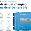 Victron Energy SmartSolar MPPT Solar Charge Controller (Bluetooth) - Charge Controllers for Solar Panels - 100V, 30 amp, 12/24-Volt
