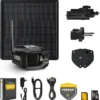 Vosker V300 Ultimate Farmers Pack Outdoor Security Camera with External Solar Panel for Farms Pastures and Greenhouses 4G LTE Black Single Unit with Battery