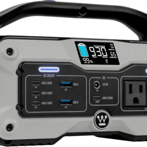 Westinghouse iGen400s 400 Watt, 183Wh Portable Power Station and Solar Generator with LED Display and DC Outlet for Camping, Home, Travel, Indoor/Outdoor Use (Solar Panel Not Included) view 1
