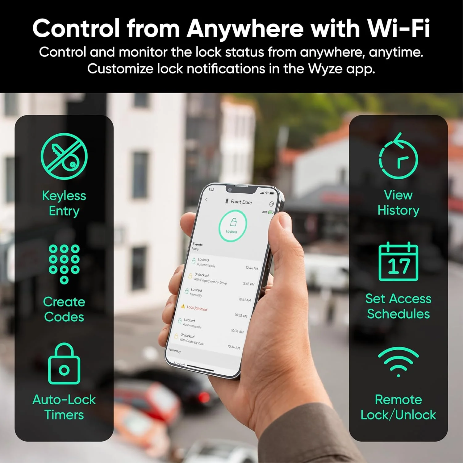 Wyze Auto-Lock Bolt v2 - Wyze App Control