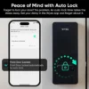 Wyze Auto-Lock Bolt v2, Fingerprint Keyless Entry Smart Lock, AI Learning Scanner with Wi-Fi Front Door Lock Deadbolt, Auto-Lock, 8 Months Battery, BHMA2, IP53, Anti-Peep Keypad, Backup Keys