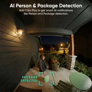 Wyze Battery Video Doorbell Wireless Camera, 1536x1536 HD+ with Color Night Vision, 2-Way Audio, 1:1 Head-to-Toe View, Person/Vehicle/Package Monitor, Wire-Free/Wired Option, 1 Minute Easy Setup view 5