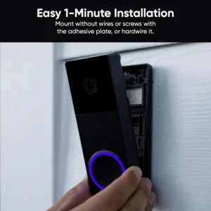 WYZE Wireless Duo Cam Video Doorbell (Chime Included), Battery Powered, 2K Full HD Video, 2 Cameras (People and Package), 2-Way Audio, Color Night Vision view 7