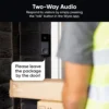 WYZE Wireless Duo Cam Video Doorbell (Chime Included), Battery Powered, 2K Full HD Video, 2 Cameras (People and Package), 2-Way Audio, Color Night Vision