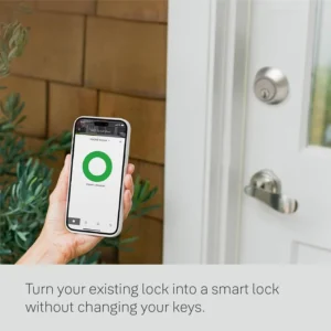 Yale Approach Smart Wi-Fi Deadbolt Retrofit Smart Lock, Unlimited Virtual Keys, App Remote Control, Keyless Entry - Silver view 2