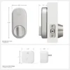 Yale Approach Smart Wi-Fi Deadbolt Retrofit Smart Lock, Unlimited Virtual Keys, App Remote Control, Keyless Entry - Silver