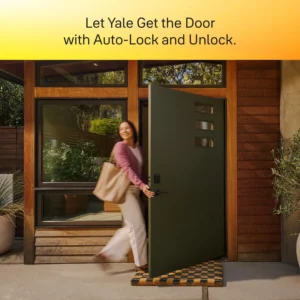 Yale Assure Lock 2 Keypad with Wi-Fi Connect Bridge for Extended Battery Life, Black Suede Deadbolt for Vacation Rental Hosts, YRD410-CB1-BSP view 2