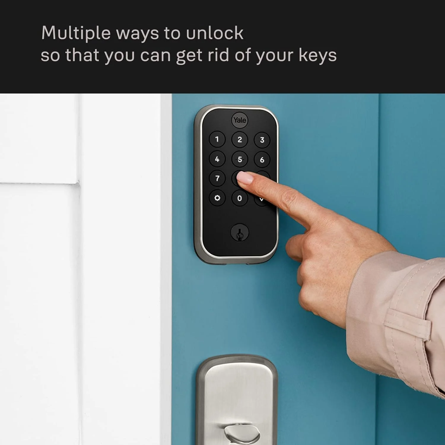 DoorSense sensor technology installed on door