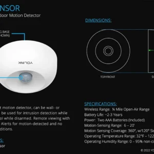 YoLink Home Security System, Wireless Smart DIY Alarm System, with App/Email/Limited SMS Alert, 5 Pieces-Kit (Speaker Hub, Door Window Sensor, Motion Sensor, AlarmFob), 2.4GHz Wi-Fi Required view 6