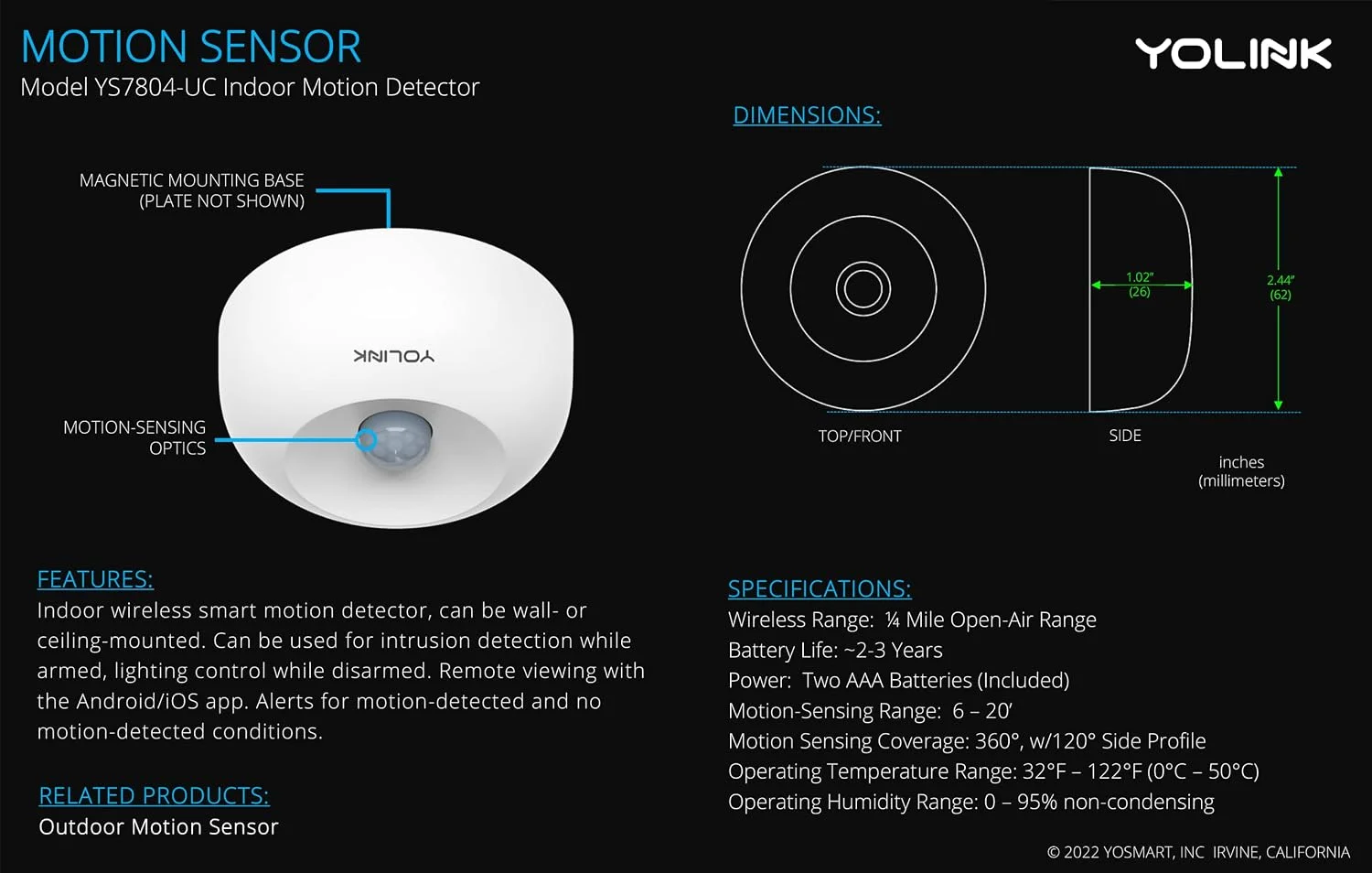 Motion and door sensor performance