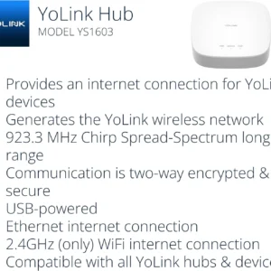 YoLink LoRa Smart Door Sensor Starter Kit: - 1/4 Mile Open-Air Range, Door Left-Open Reminders,5 Years Battery Life, SMS/Text, Email & App Alerts, Alexa, IFTTT, Home Assistant view 3