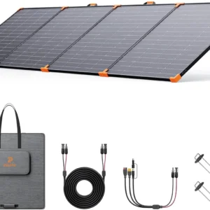 ZOUPW 450W Portable Solar Panel,38V N-Type 16BB 25% High Efficiency Foldable Solar Charger for EcoFlow Delta/Anker C1000/Jackery/Bluetti Elite 100,IP68 Waterproof for Offgrid RV Power Backup view 1