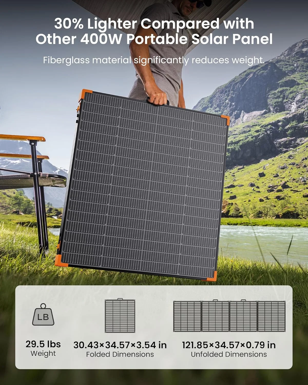 ZOUPW 450W solar panel enduring rain and harsh weather