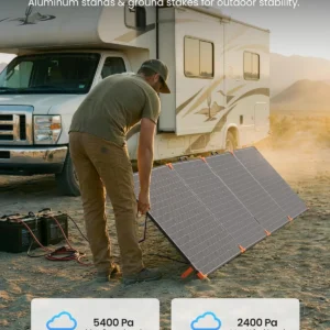 ZOUPW 450W Portable Solar Panel,38V N-Type 16BB 25% High Efficiency Foldable Solar Charger for EcoFlow Delta/Anker C1000/Jackery/Bluetti Elite 100,IP68 Waterproof for Offgrid RV Power Backup view 7